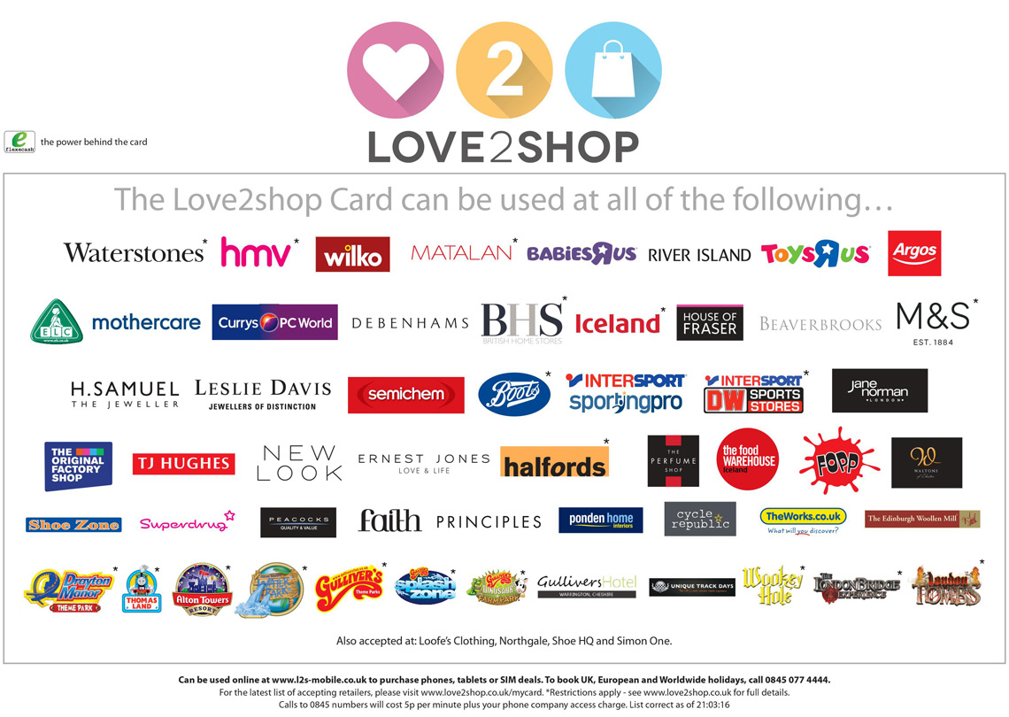 Official Love2shop Gift Cards From Voucher Express