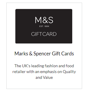 Marks & Spencer Gift Cards