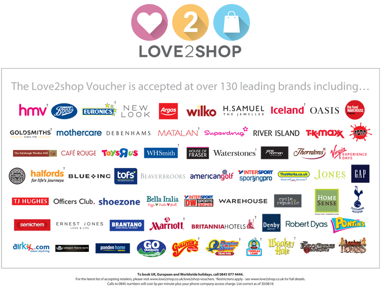 Where Can Love To Shop Vouchers Where Can I Spend